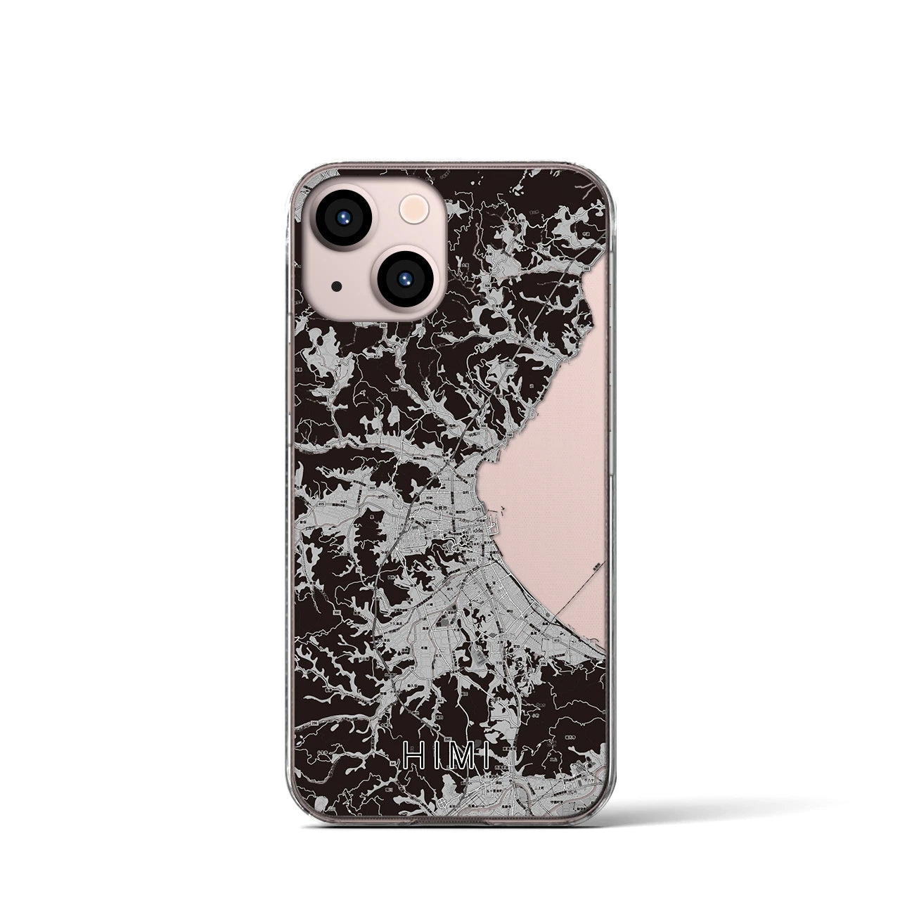 【氷見(富山県)】地図柄iPhoneケース(クリアタイプ)