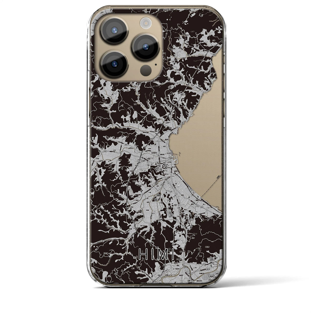 【氷見(富山県)】地図柄iPhoneケース(クリアタイプ)