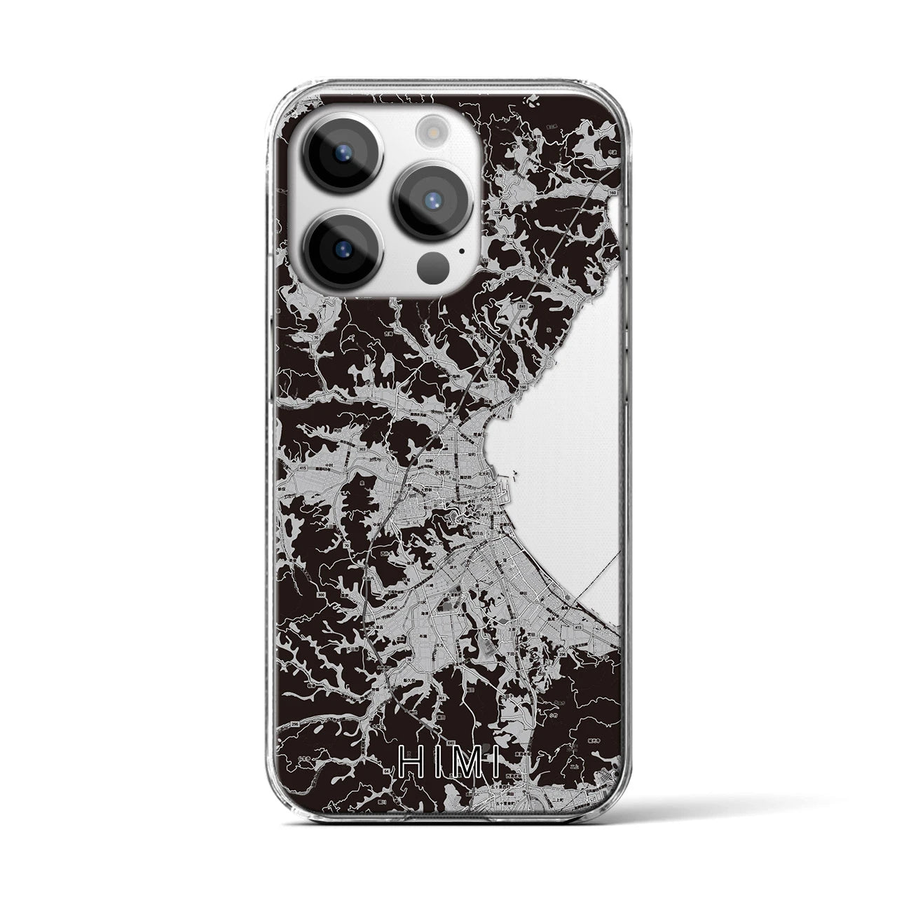 【氷見(富山県)】地図柄iPhoneケース(クリアタイプ)