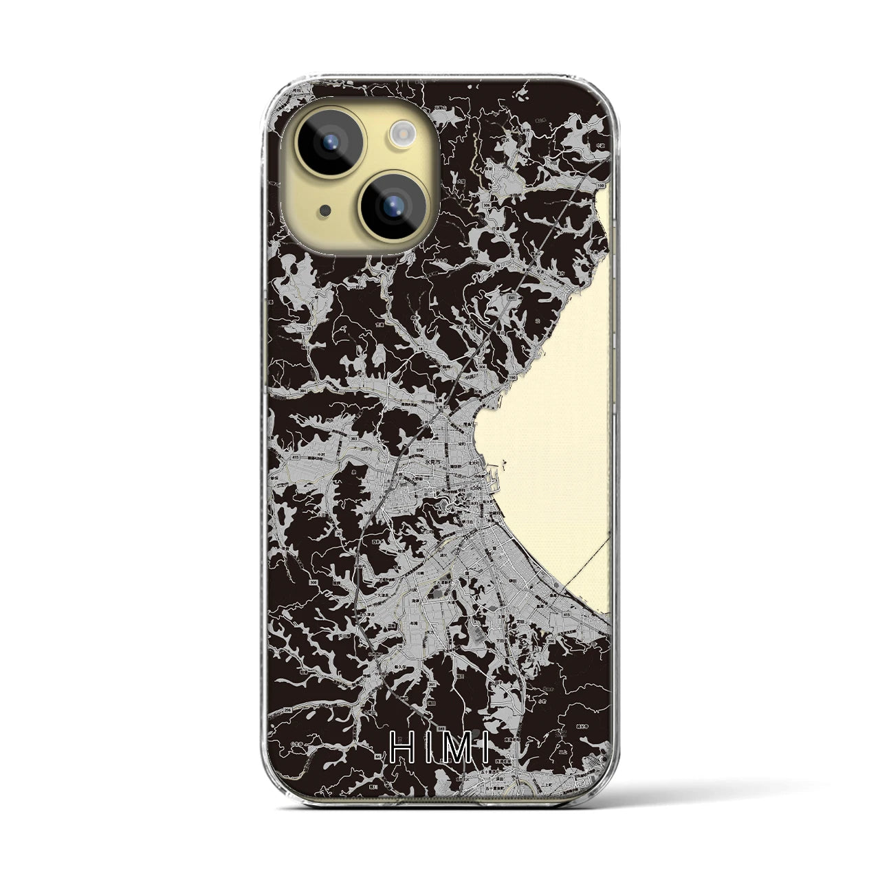 【氷見(富山県)】地図柄iPhoneケース(クリアタイプ)