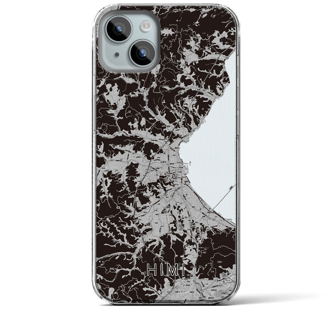 【氷見(富山県)】地図柄iPhoneケース(クリアタイプ)