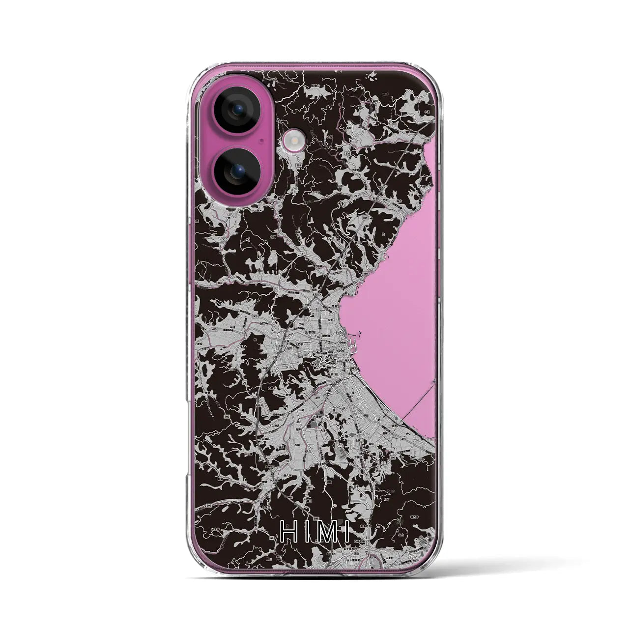 【氷見(富山県)】地図柄iPhoneケース(クリアタイプ)