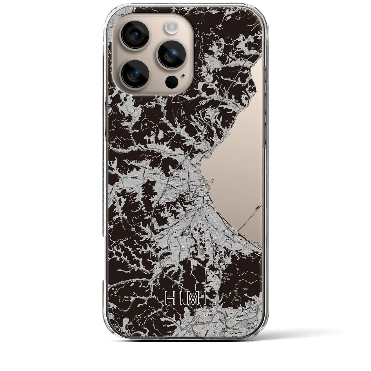 【氷見(富山県)】地図柄iPhoneケース(クリアタイプ)