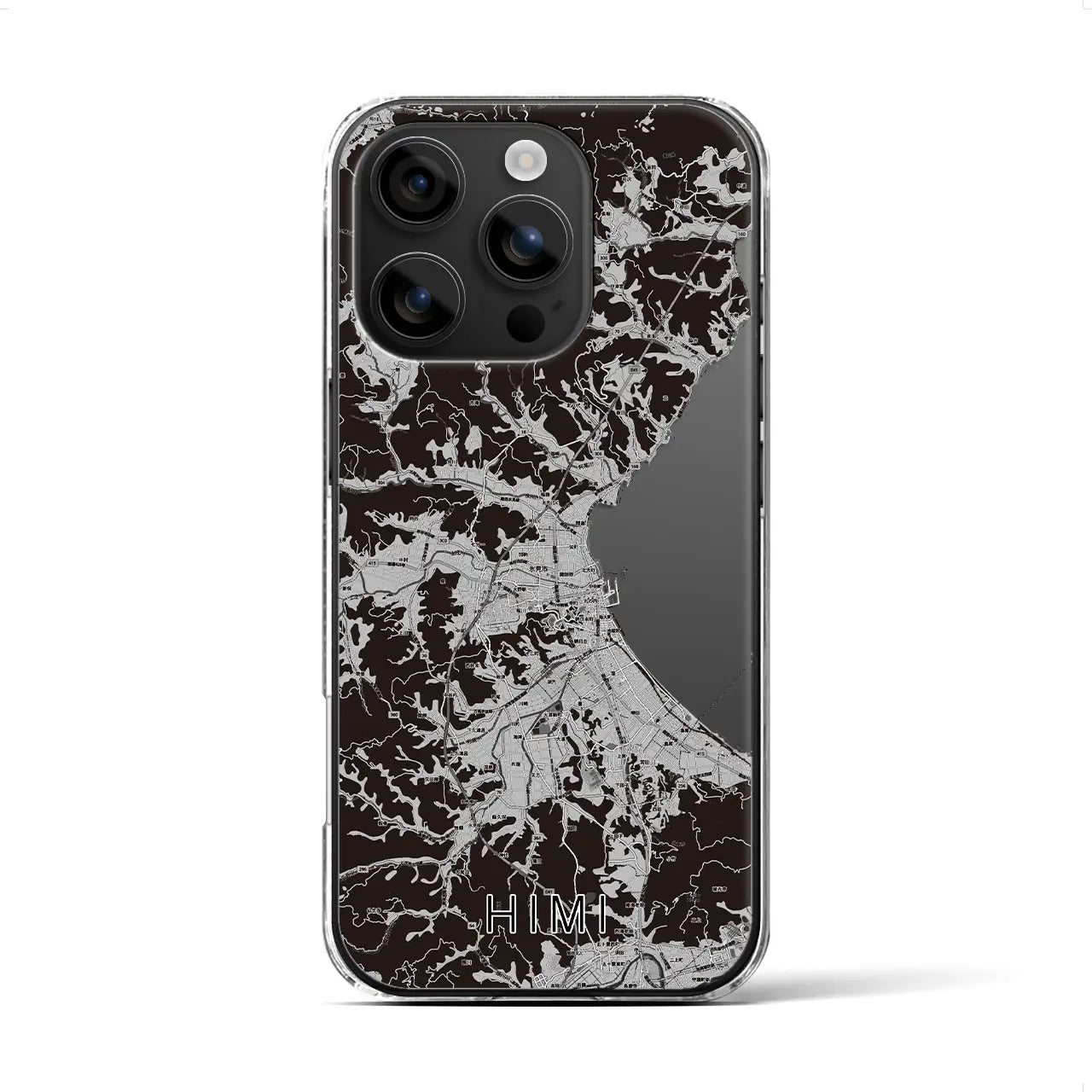 【氷見(富山県)】地図柄iPhoneケース(クリアタイプ)