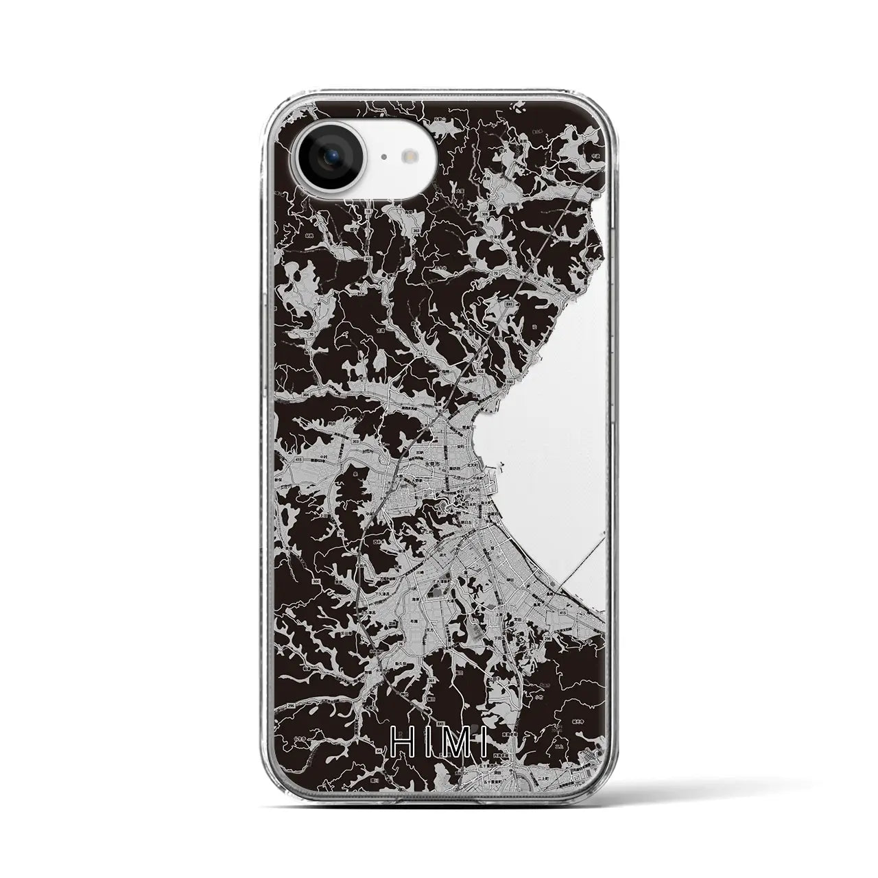 【氷見(富山県)】地図柄iPhoneケース(クリアタイプ)