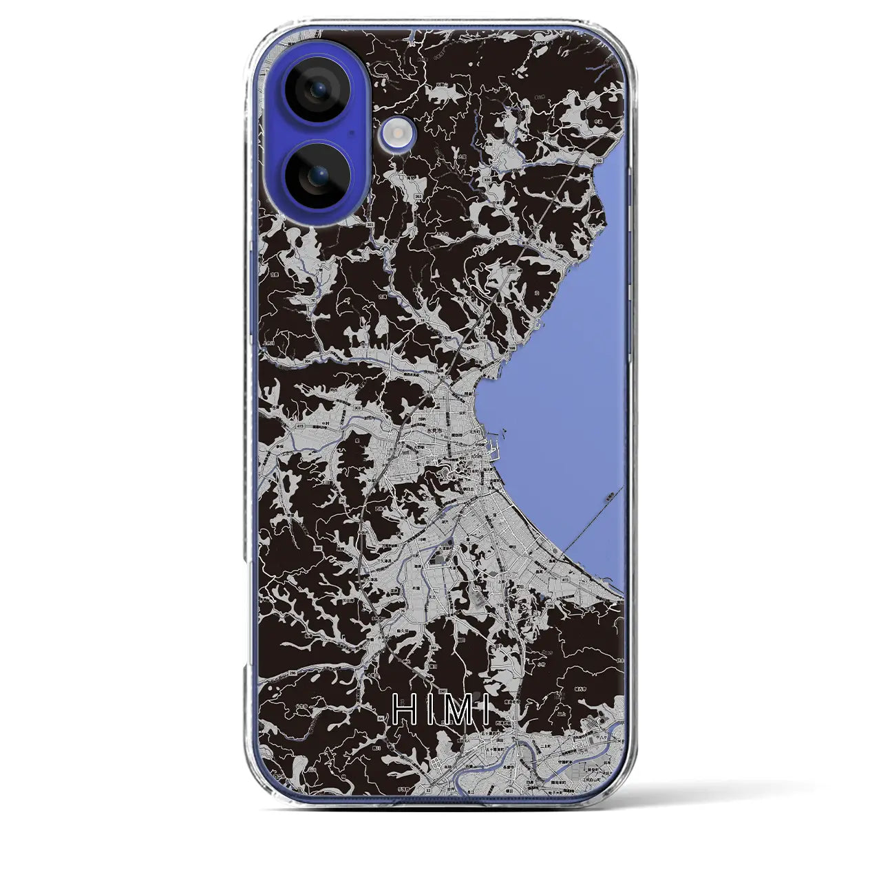 【氷見(富山県)】地図柄iPhoneケース(クリアタイプ)