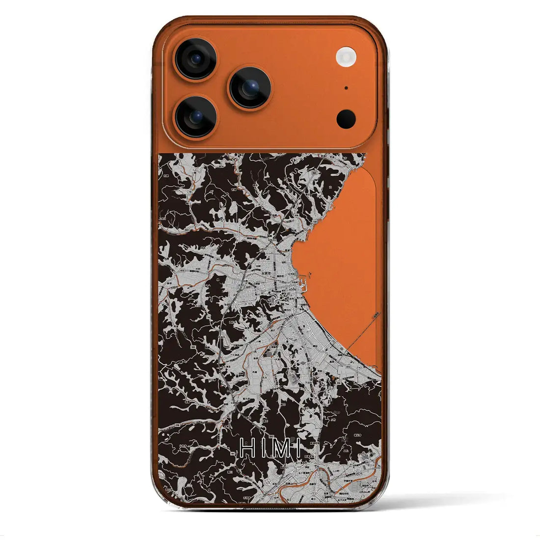 【氷見(富山県)】地図柄iPhoneケース(クリアタイプ)