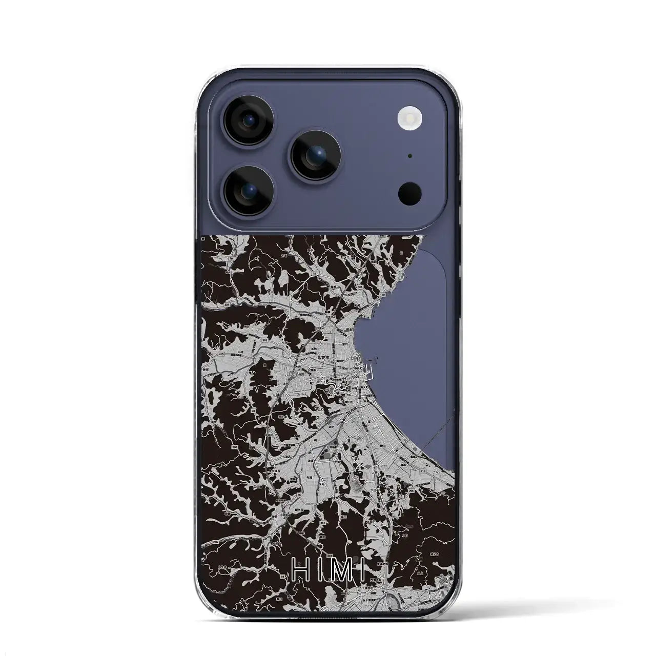 【氷見(富山県)】地図柄iPhoneケース(クリアタイプ)