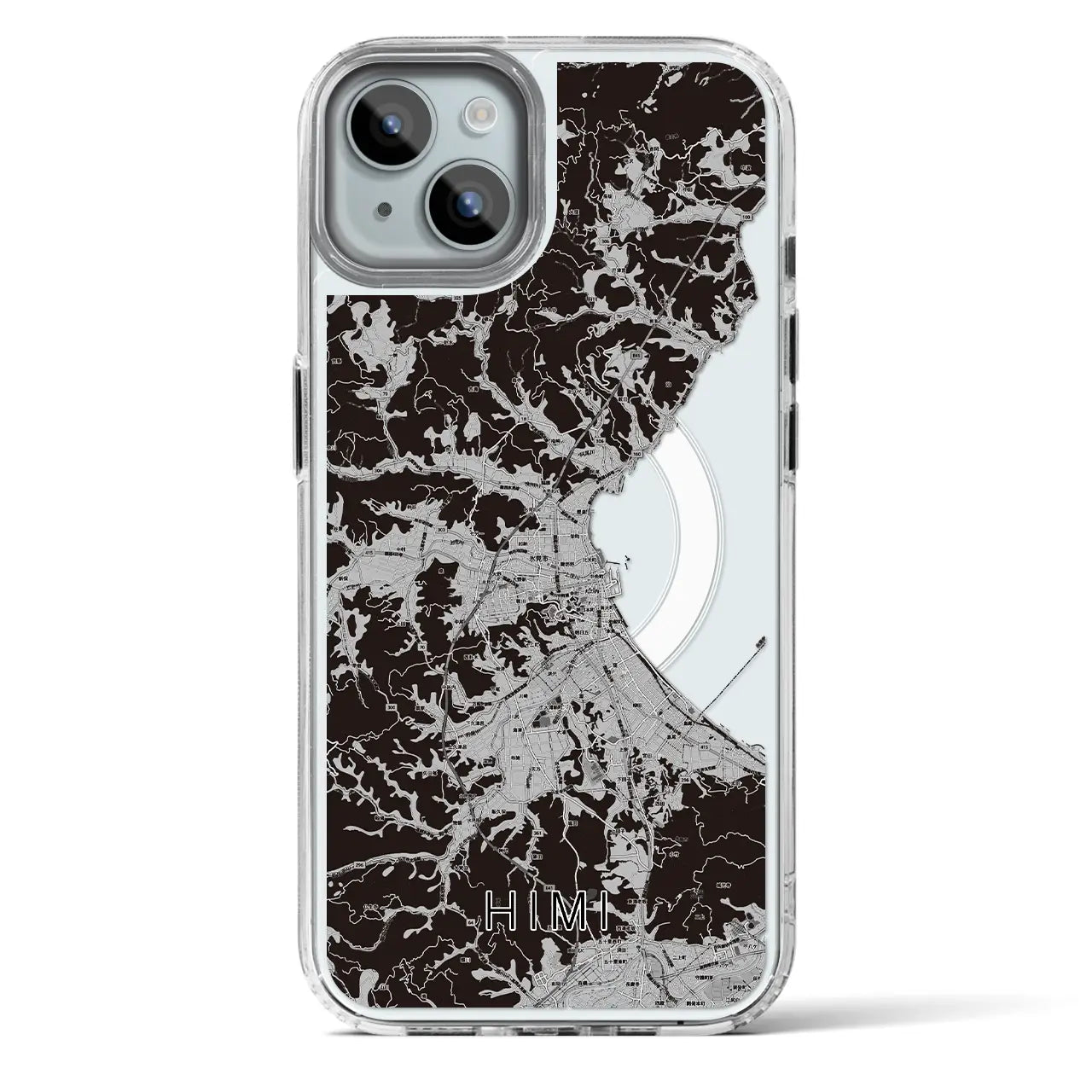 【氷見(富山県)】地図柄iPhoneケース(MagSafeタイプ)