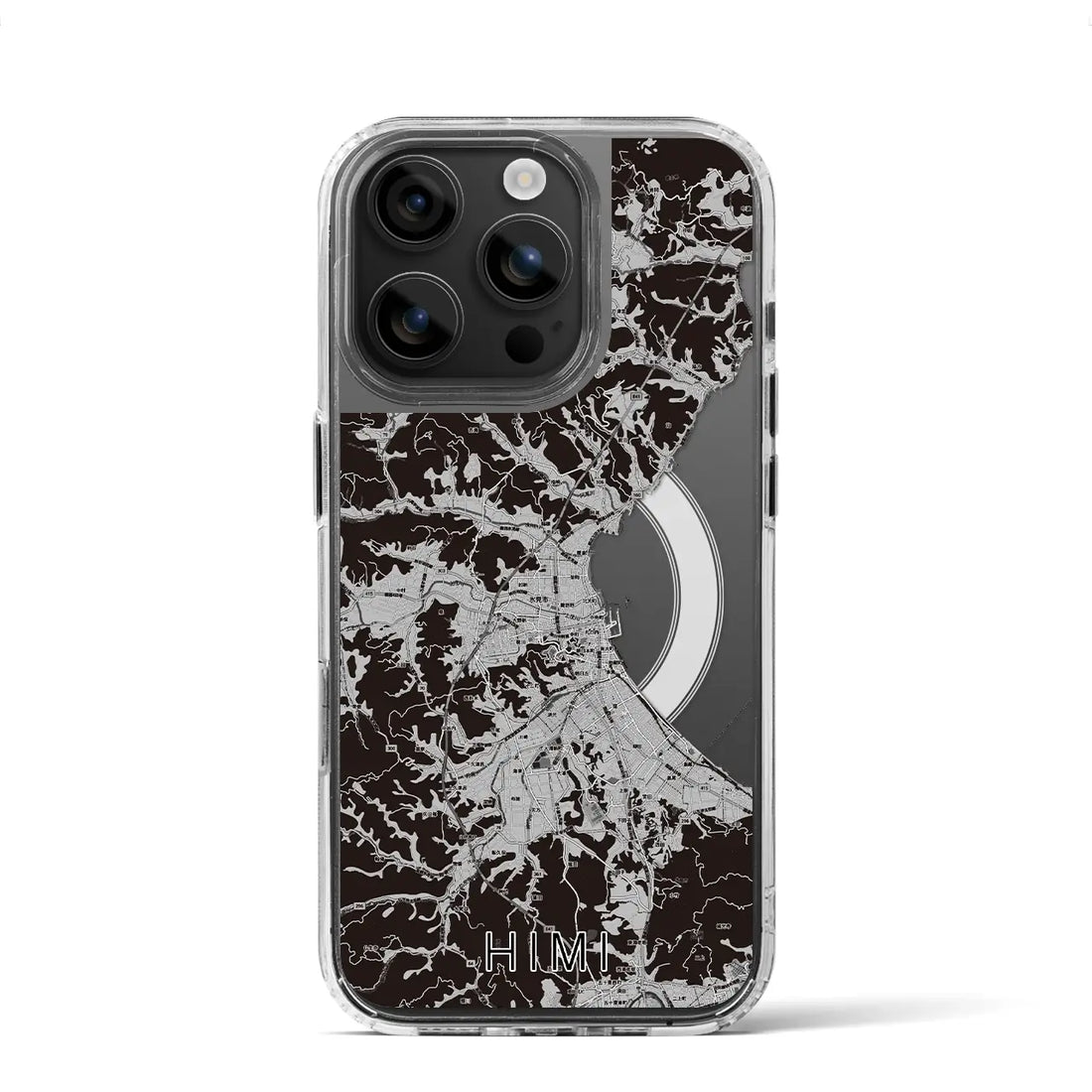 【氷見(富山県)】地図柄iPhoneケース(MagSafeタイプ)