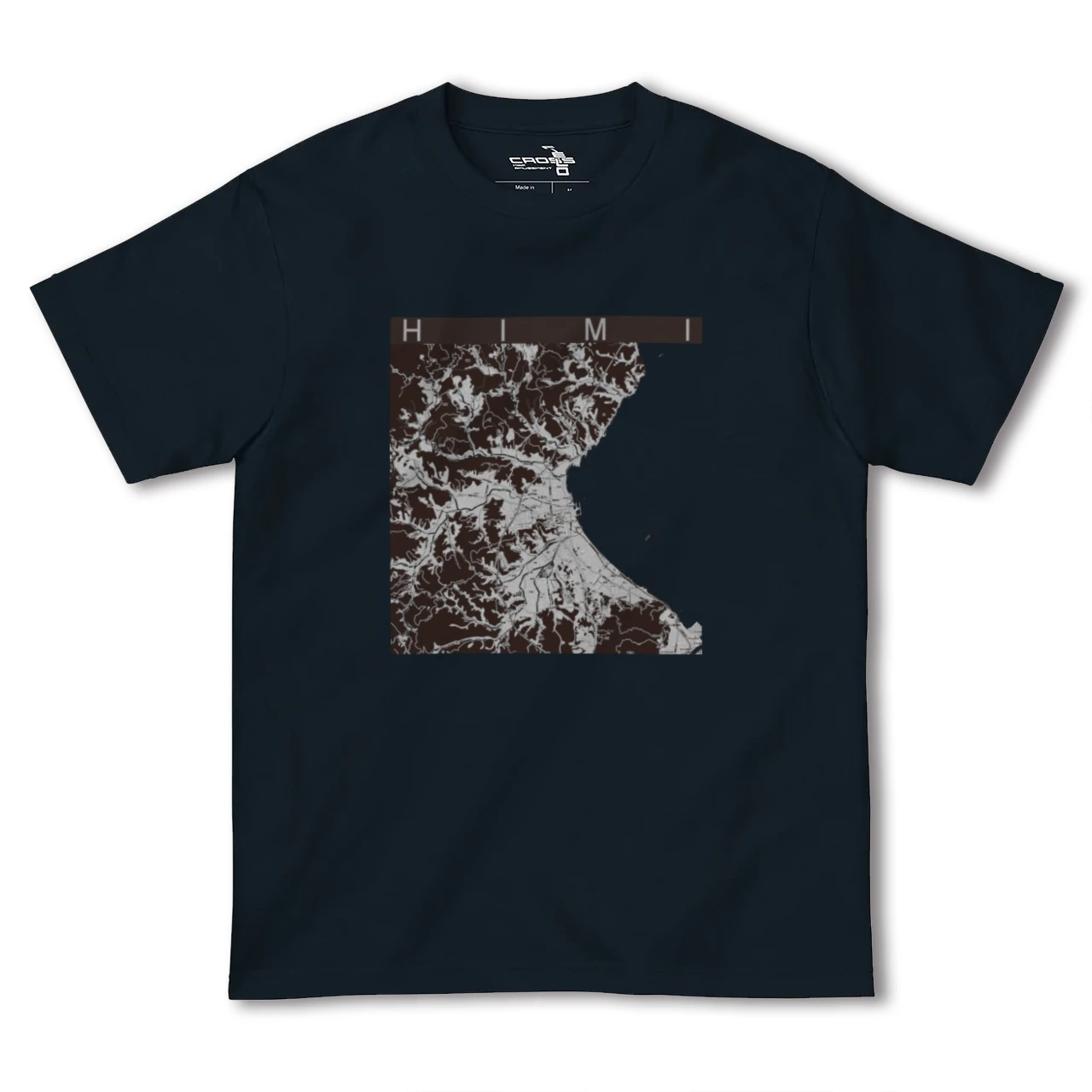 【氷見(富山県)】地図柄ヘビーウェイトTシャツ