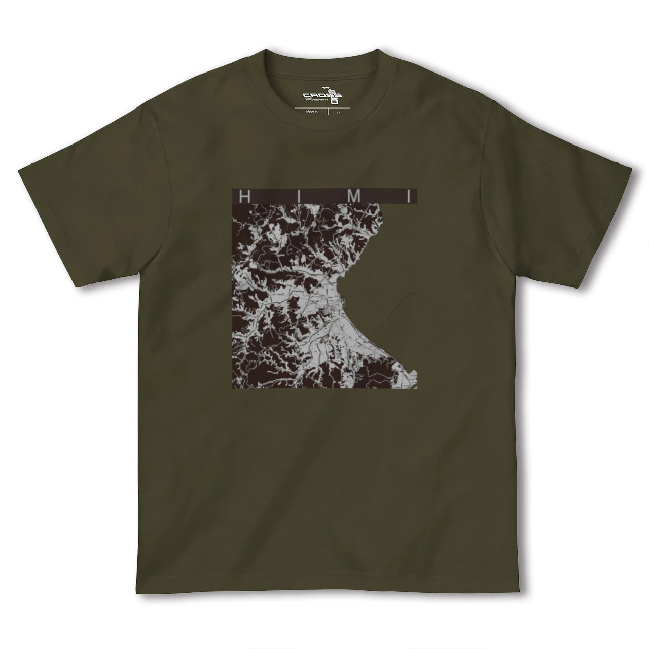 【氷見(富山県)】地図柄ヘビーウェイトTシャツ