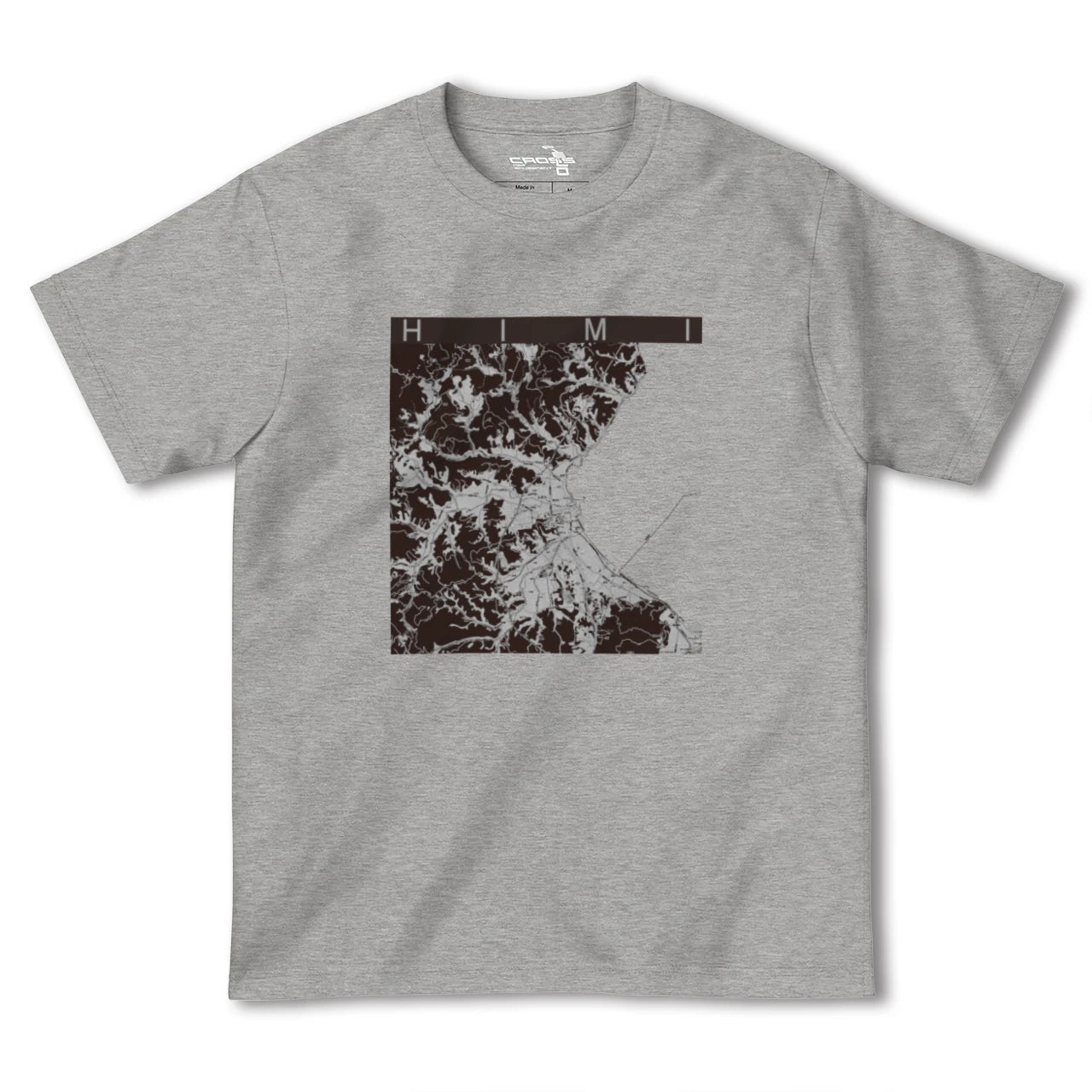 【氷見(富山県)】地図柄ヘビーウェイトTシャツ