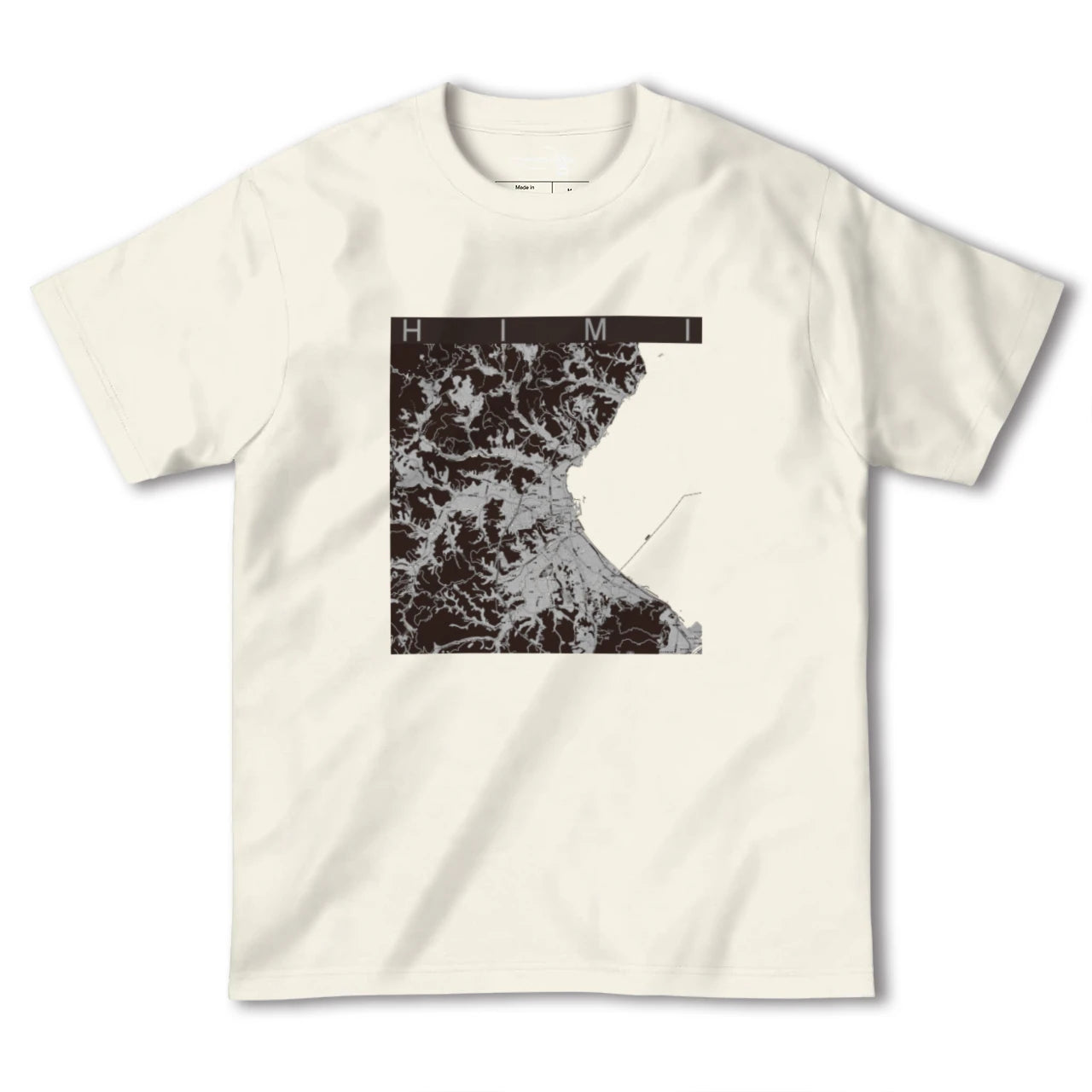【氷見(富山県)】地図柄ヘビーウェイトTシャツ
