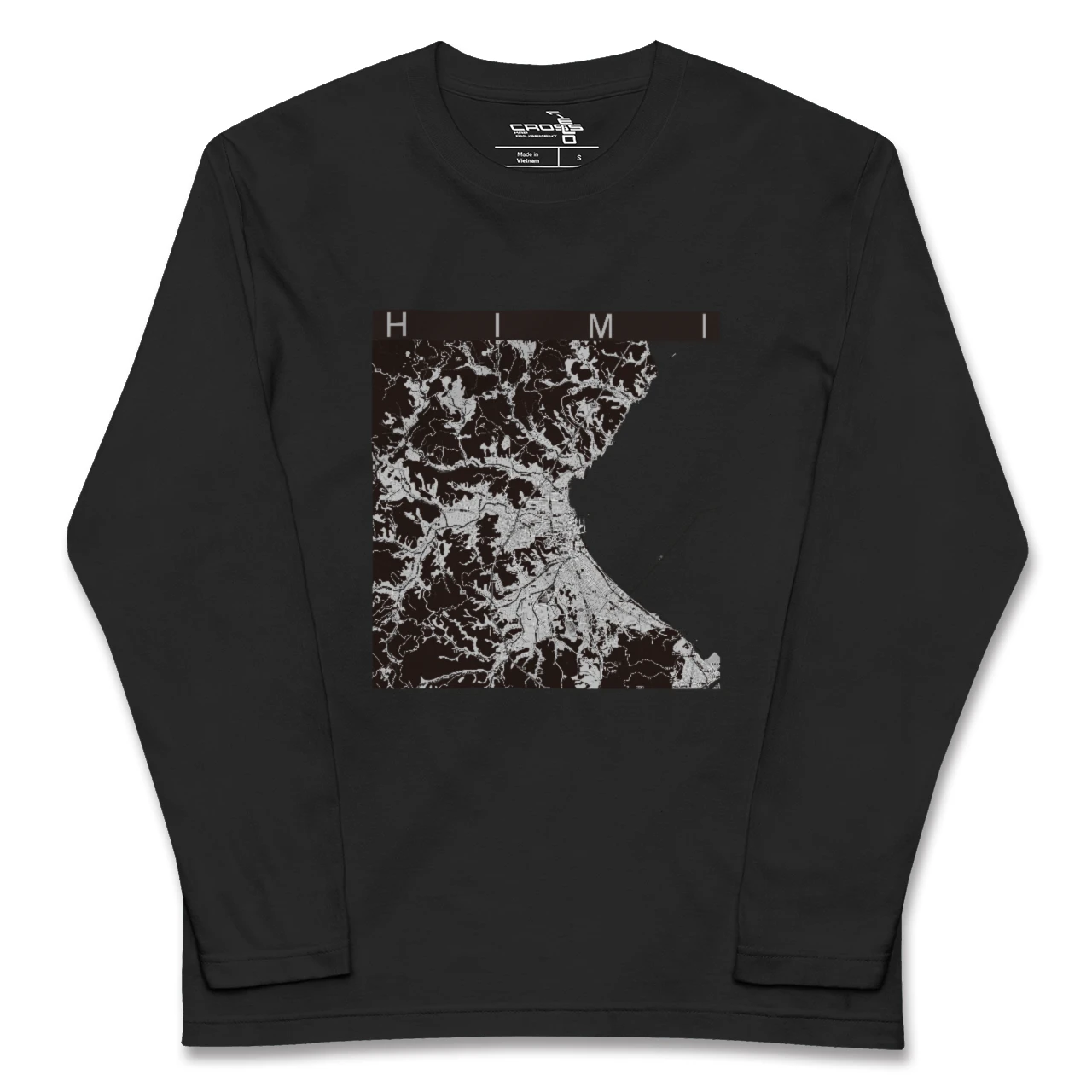 【氷見(富山県)】地図柄ロングスリーブTシャツ