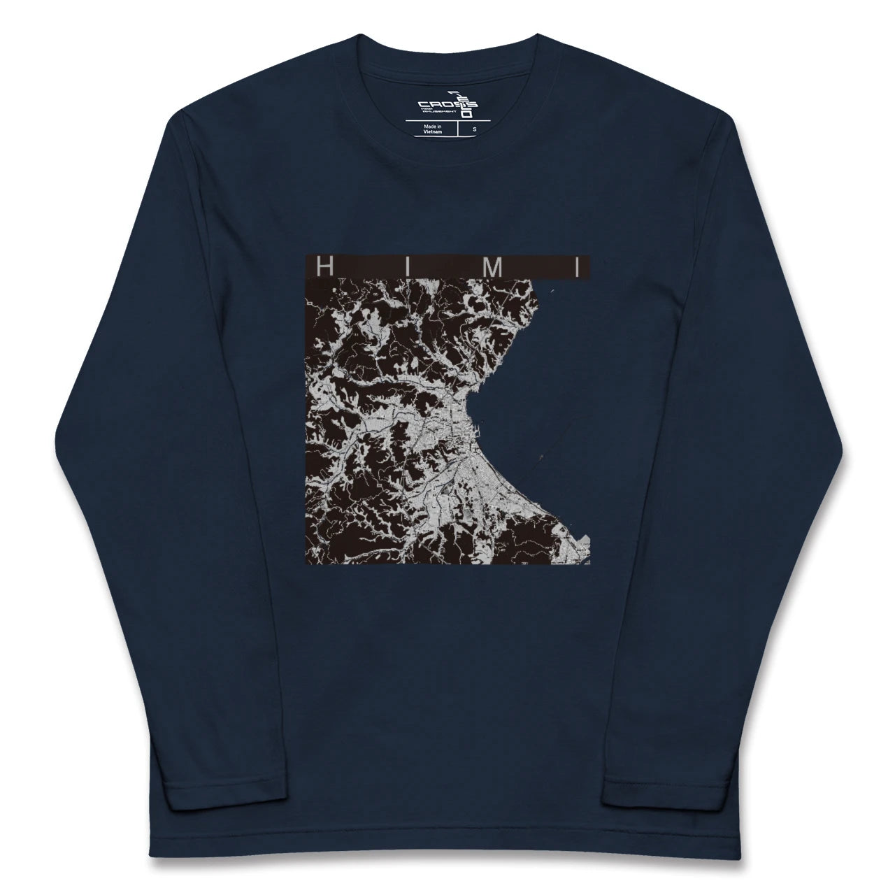 【氷見(富山県)】地図柄ロングスリーブTシャツ
