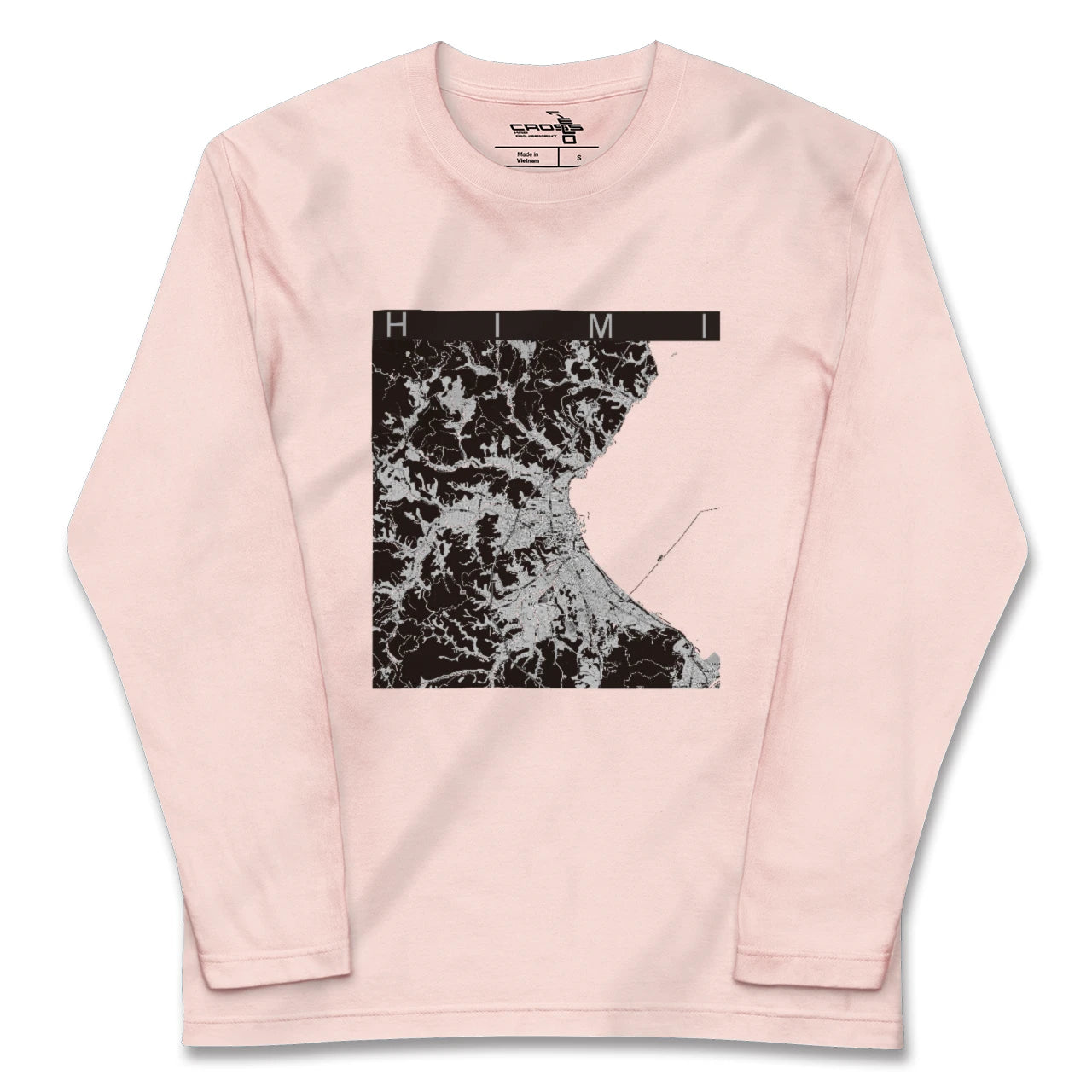 【氷見(富山県)】地図柄ロングスリーブTシャツ