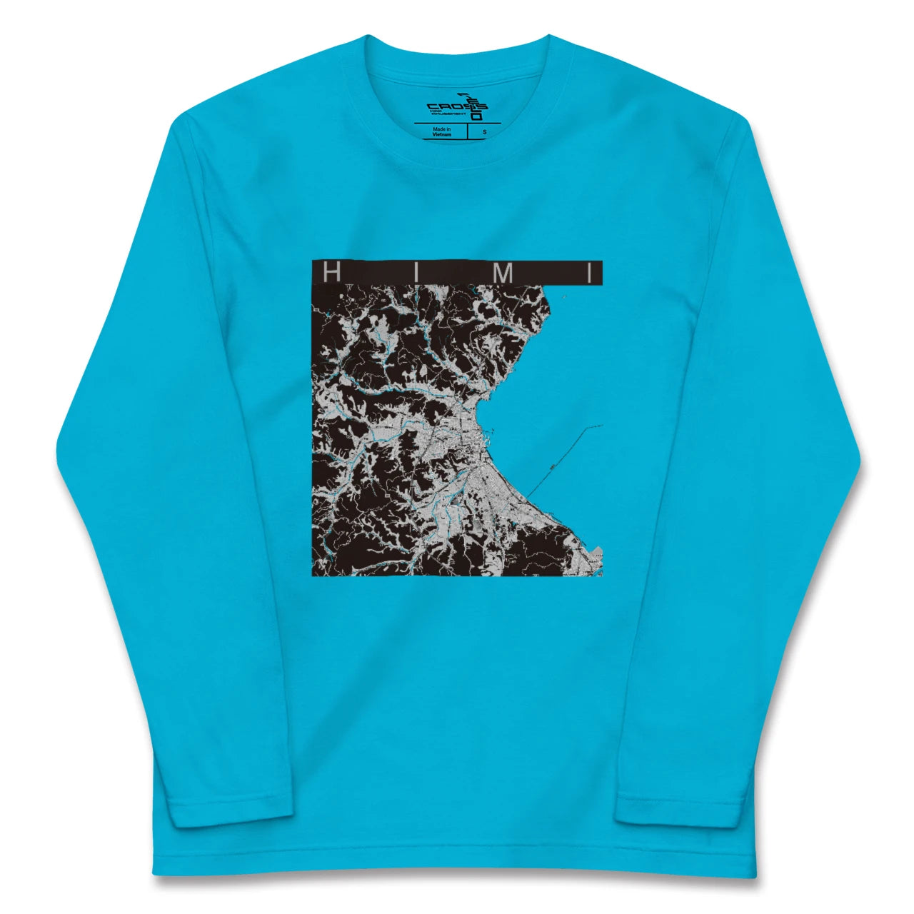 【氷見(富山県)】地図柄ロングスリーブTシャツ