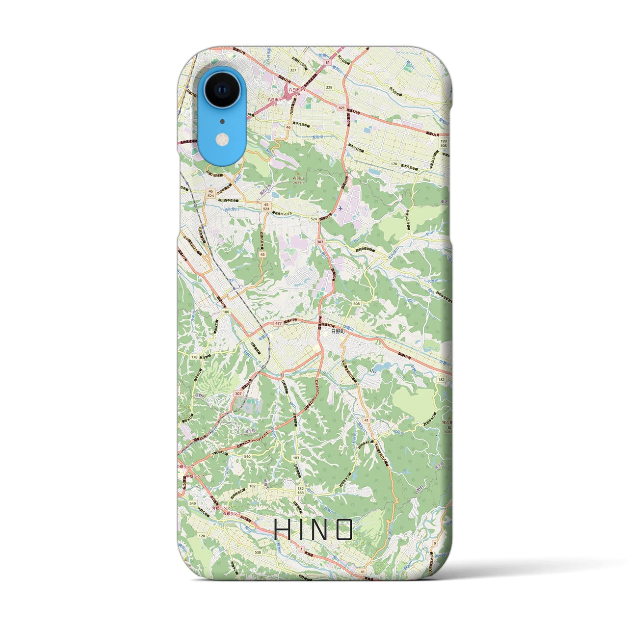 【日野(滋賀県)】地図柄iPhoneケース(バックカバータイプ)