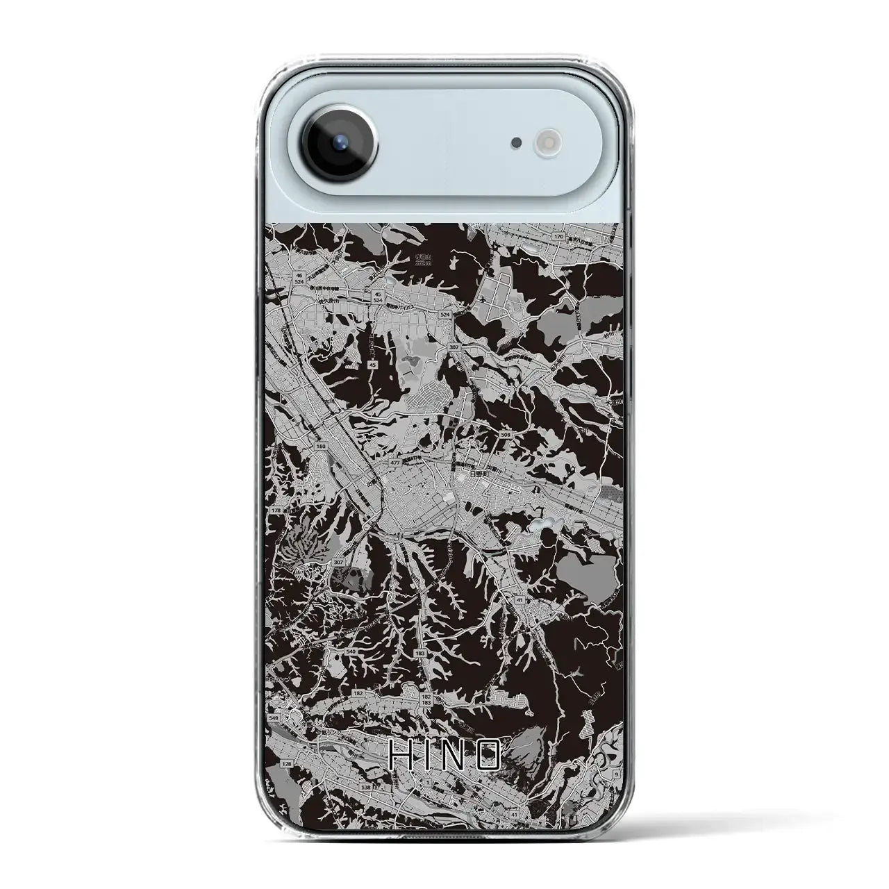 【日野(滋賀県)】地図柄iPhoneケース(クリアタイプ)