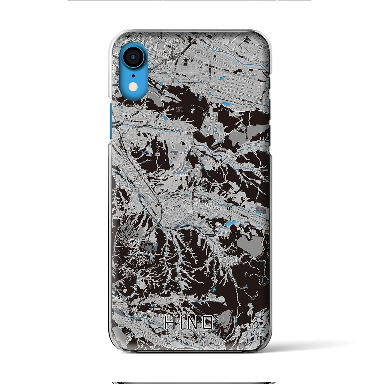 【日野(滋賀県)】地図柄iPhoneケース(クリアタイプ)