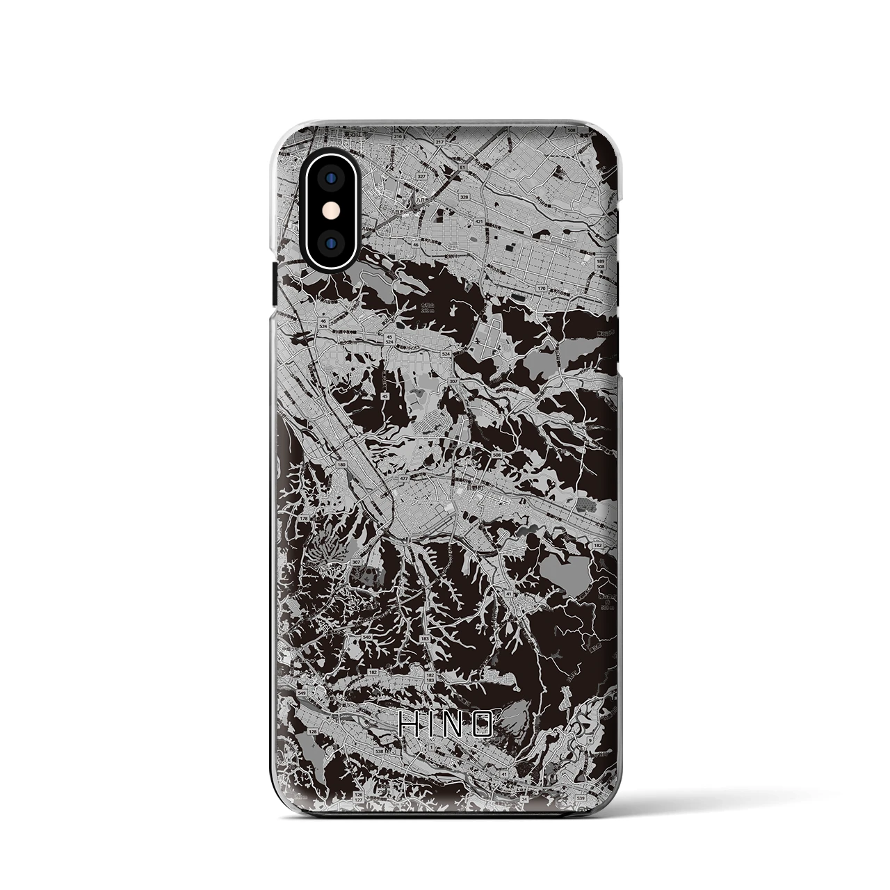 【日野(滋賀県)】地図柄iPhoneケース(クリアタイプ)