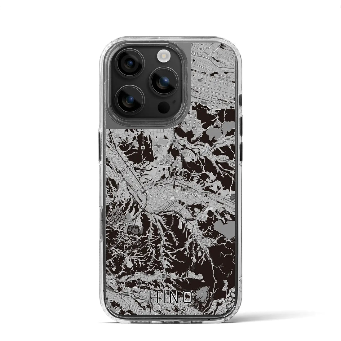 【日野(滋賀県)】地図柄iPhoneケース(MagSafeタイプ)