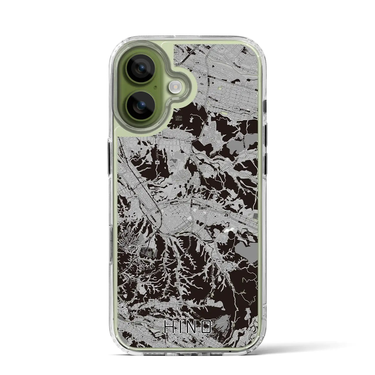 【日野(滋賀県)】地図柄iPhoneケース(MagSafeタイプ)