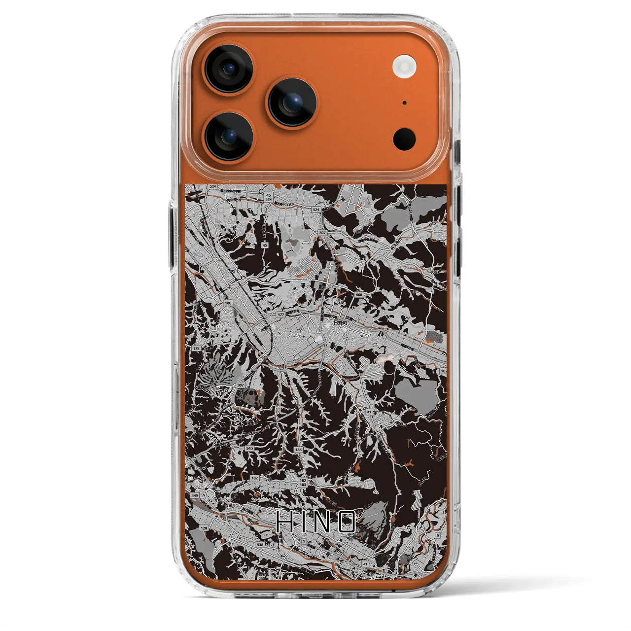 【日野(滋賀県)】地図柄iPhoneケース(MagSafeタイプ)