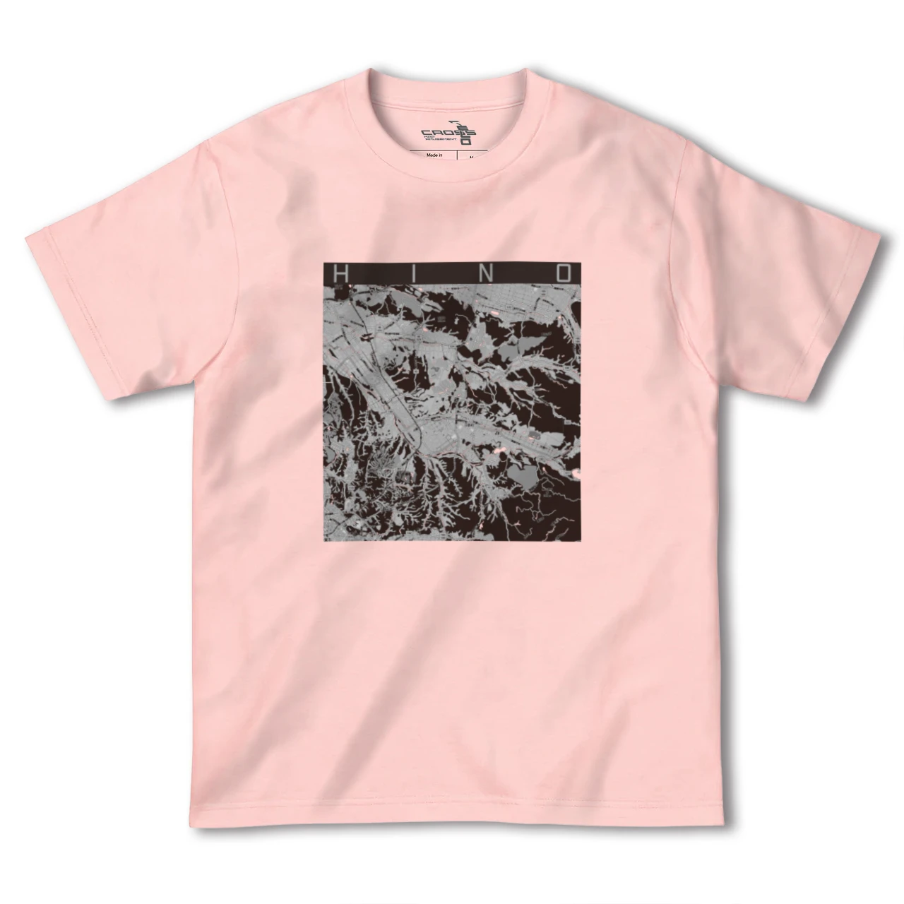 【日野(滋賀県)】地図柄ヘビーウェイトTシャツ