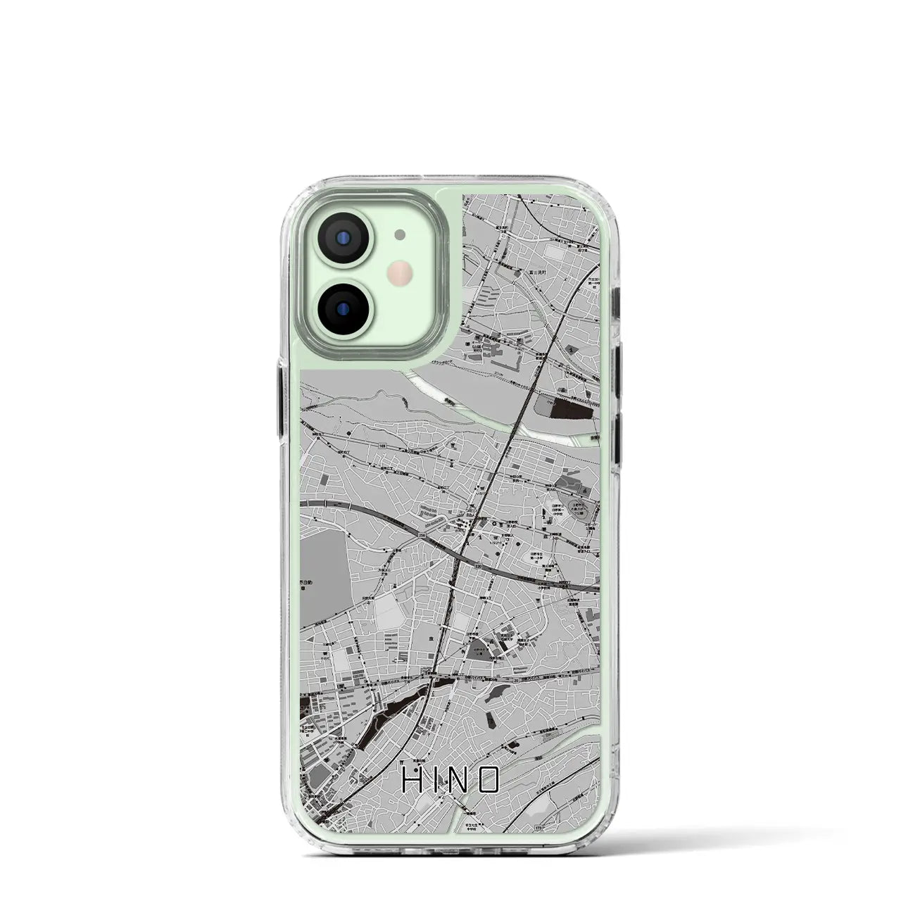 【日野(東京都)】地図柄iPhoneケース(MagSafeタイプ)