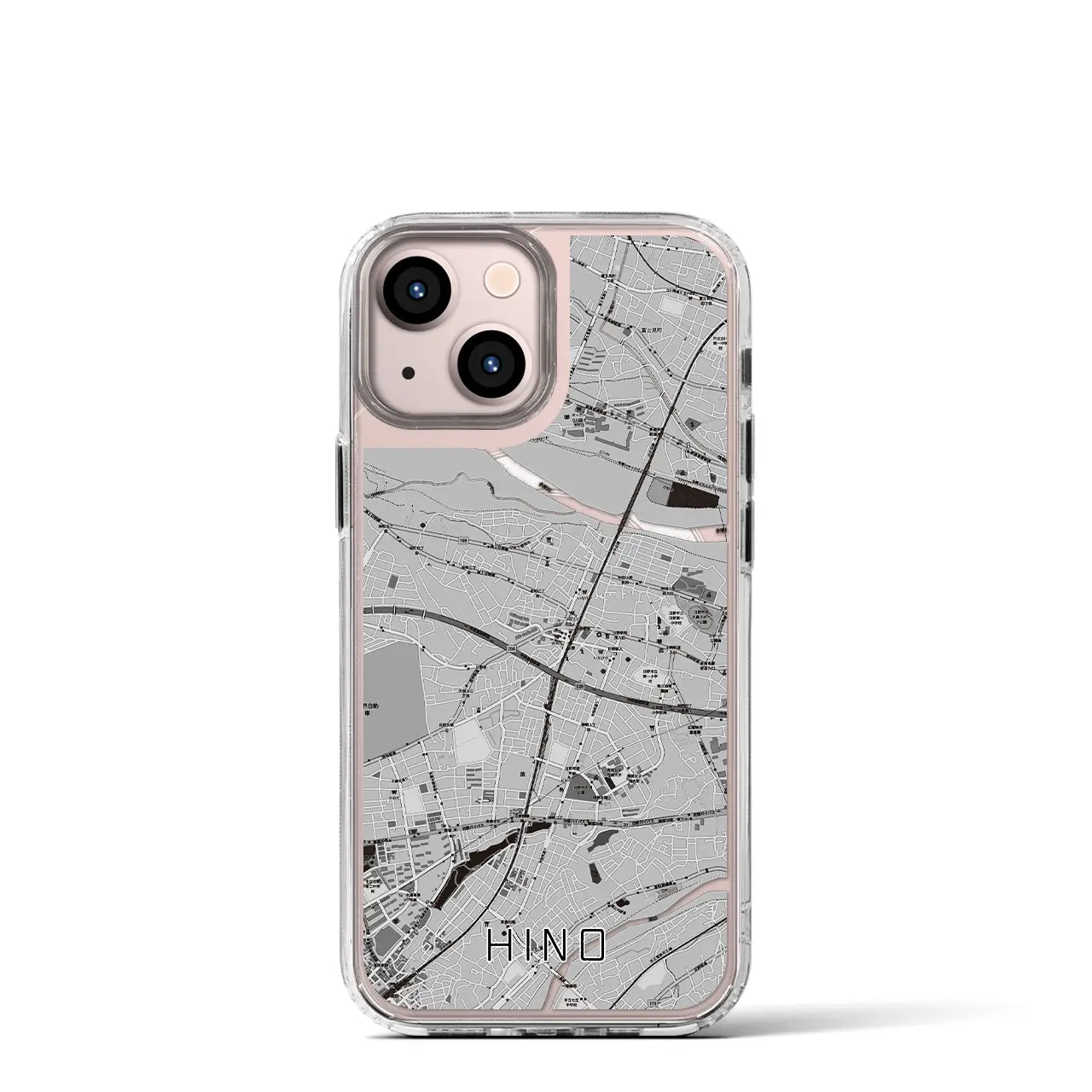 【日野(東京都)】地図柄iPhoneケース(MagSafeタイプ)