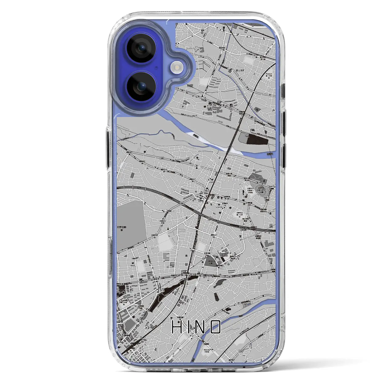 【日野(東京都)】地図柄iPhoneケース(MagSafeタイプ)