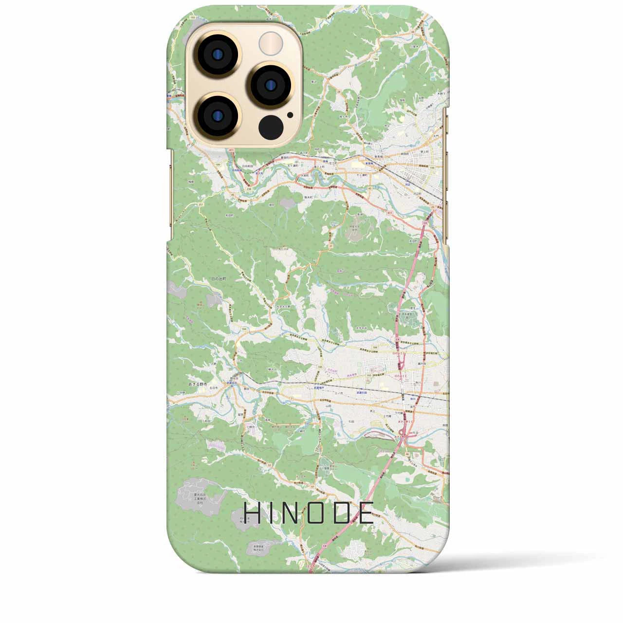 【日の出(東京都)】地図柄iPhoneケース(バックカバータイプ)