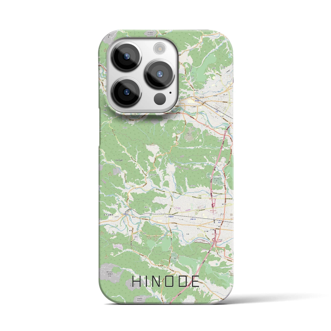 【日の出(東京都)】地図柄iPhoneケース(バックカバータイプ)