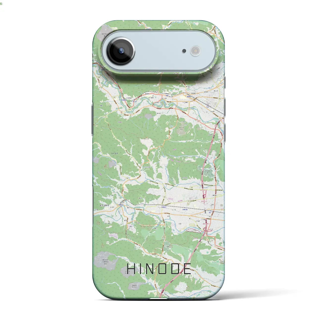 【日の出(東京都)】地図柄iPhoneケース(バックカバータイプ)