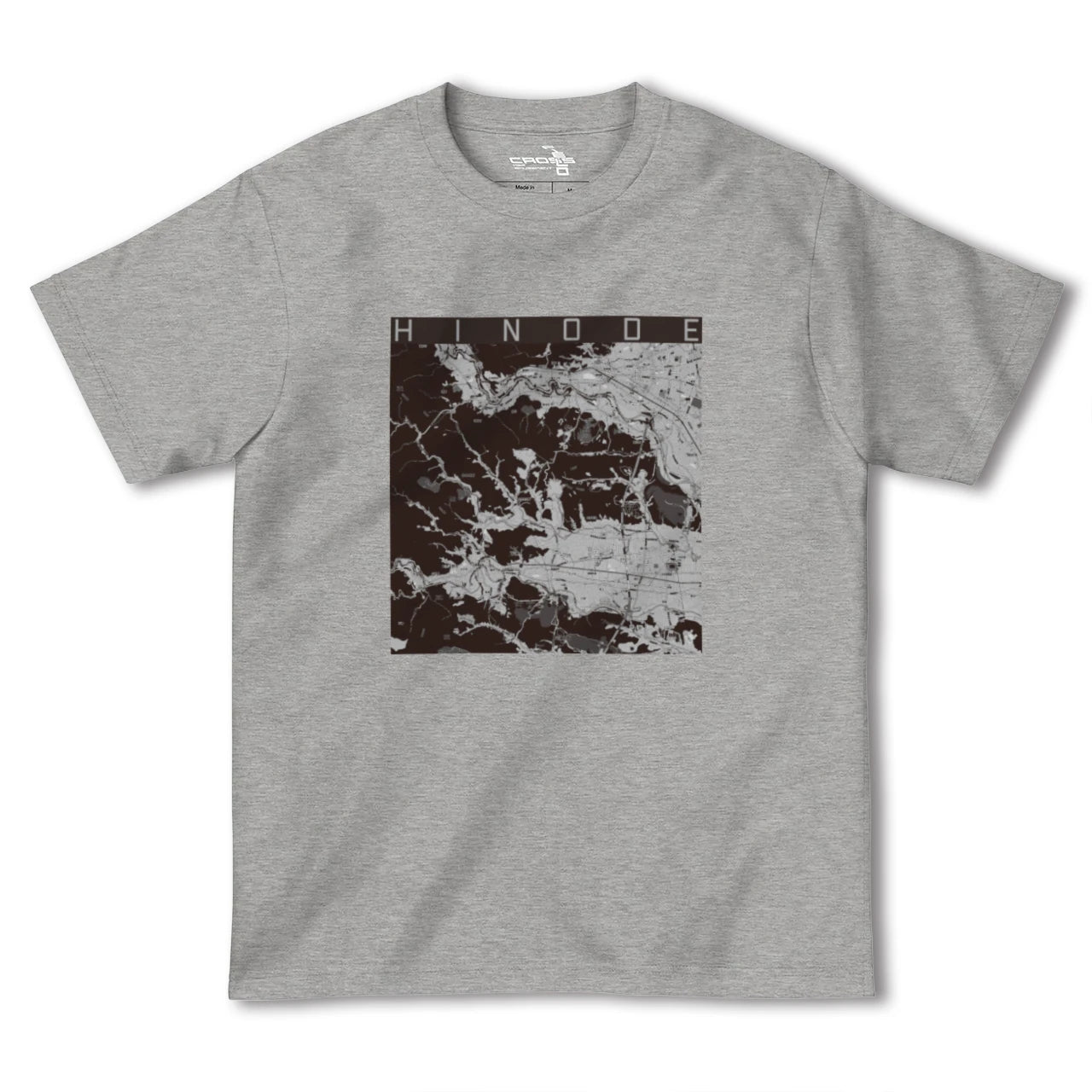 【日の出(東京都)】地図柄ヘビーウェイトTシャツ