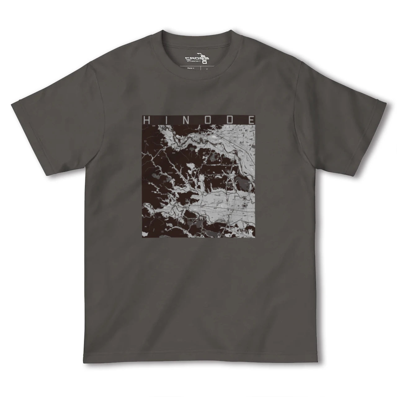 【日の出(東京都)】地図柄ヘビーウェイトTシャツ