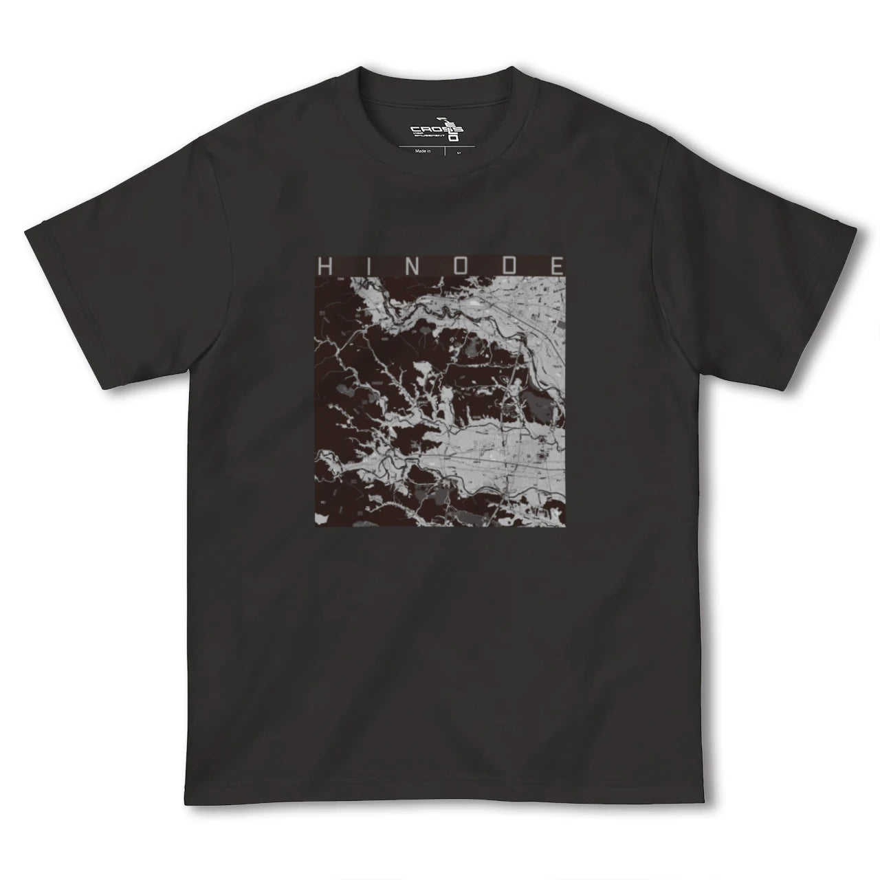 【日の出(東京都)】地図柄ヘビーウェイトTシャツ