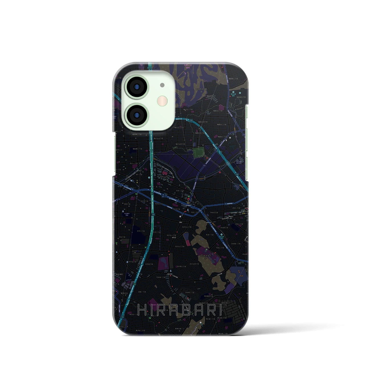 【平針(愛知県)】地図柄iPhoneケース(バックカバータイプ)