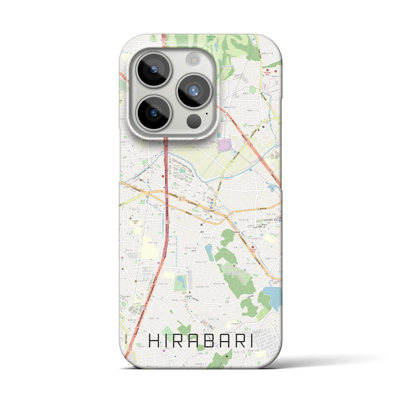 【平針(愛知県)】地図柄iPhoneケース(バックカバータイプ)