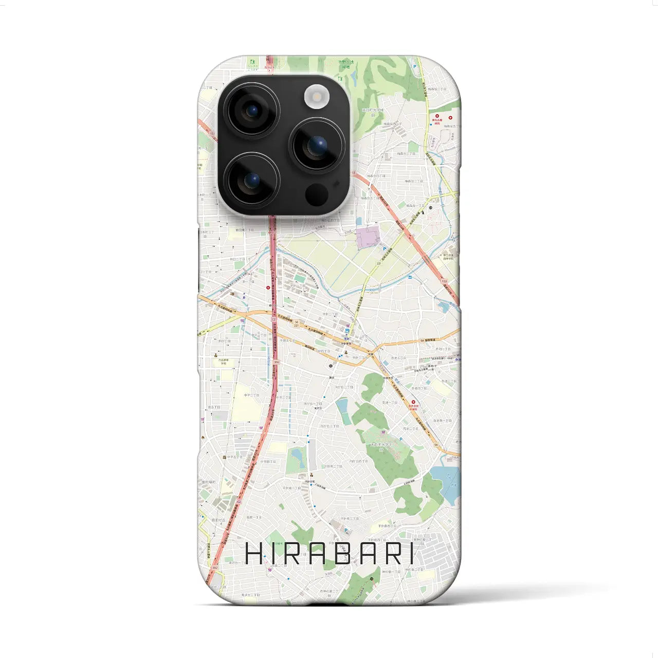 【平針(愛知県)】地図柄iPhoneケース(バックカバータイプ)