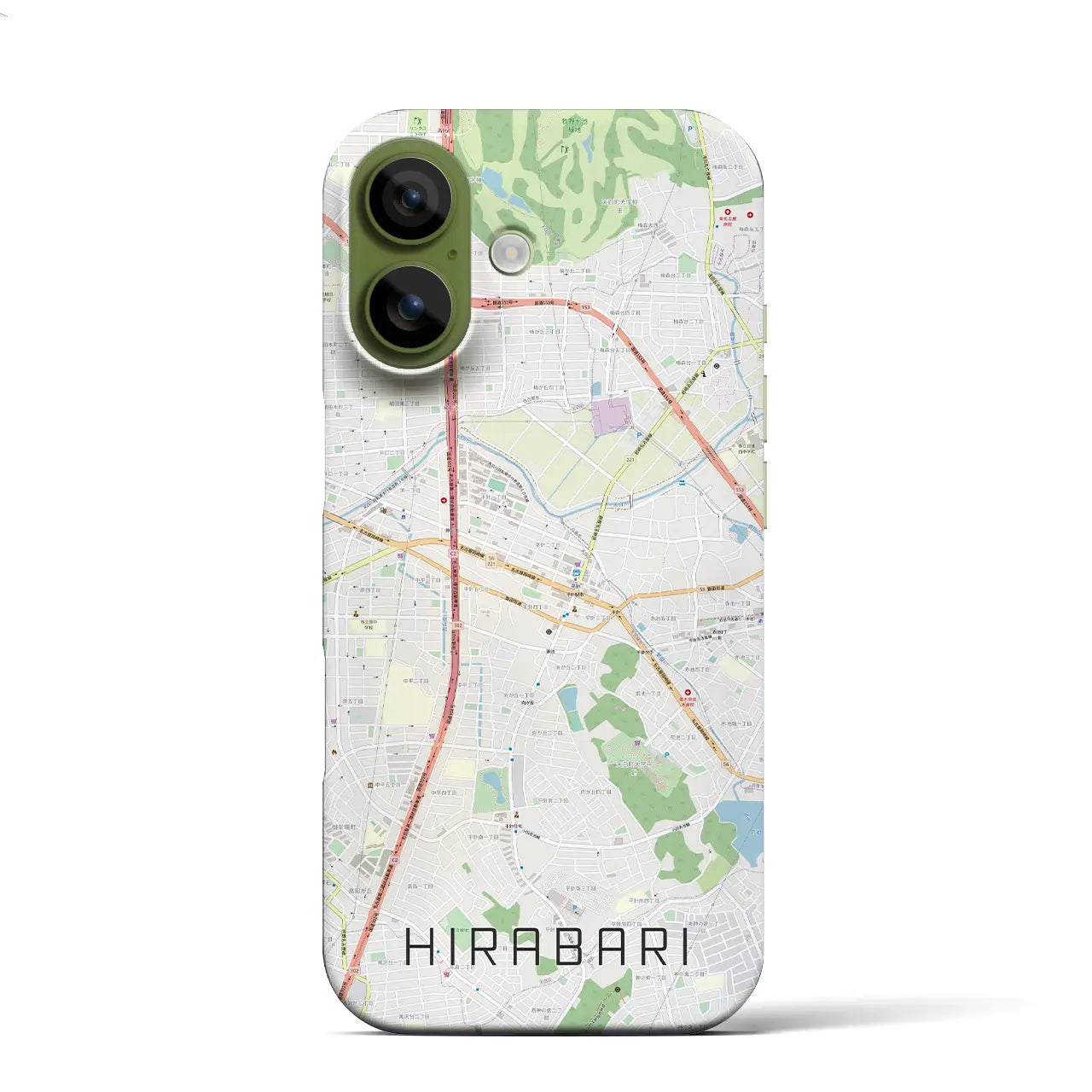 【平針(愛知県)】地図柄iPhoneケース(バックカバータイプ)