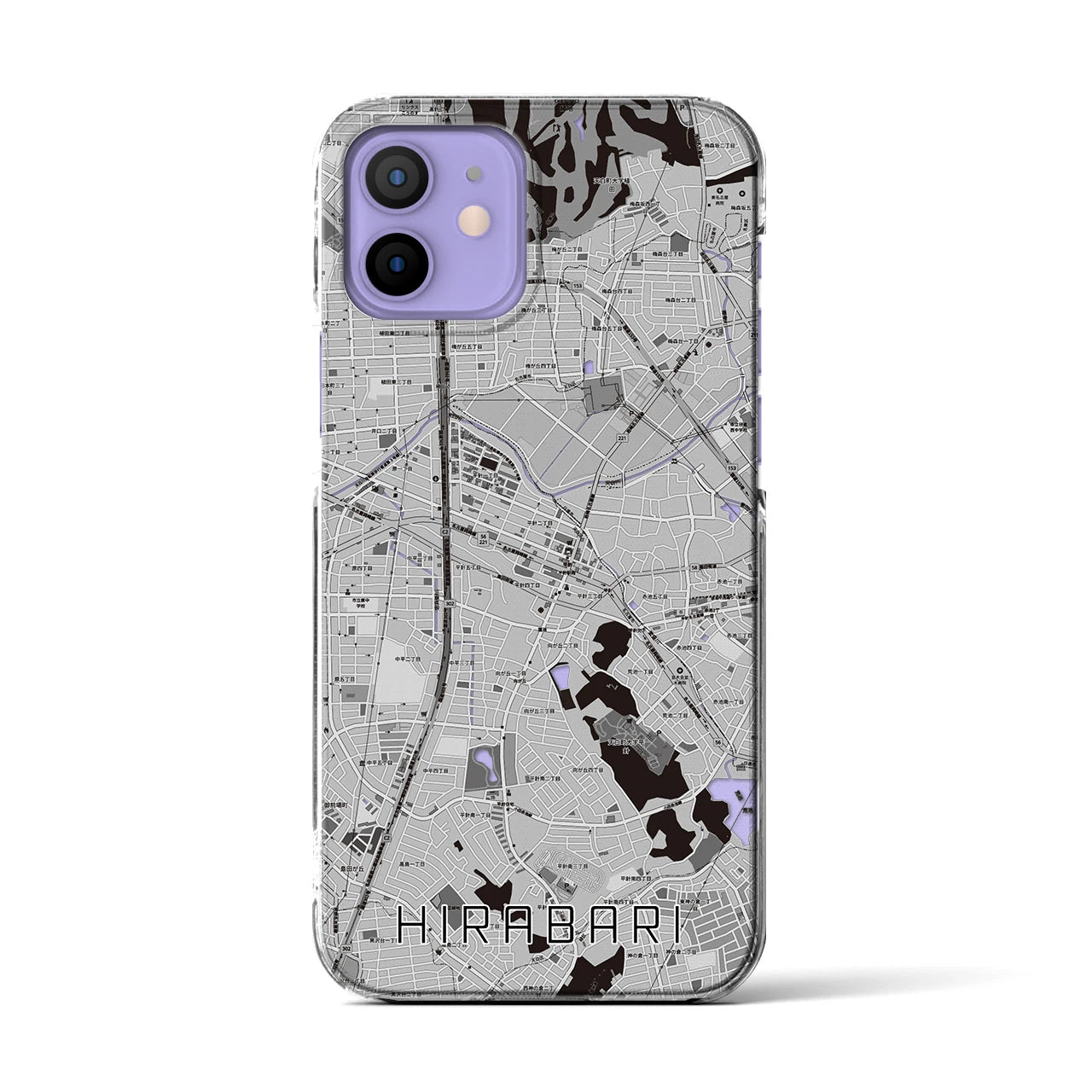 【平針(愛知県)】地図柄iPhoneケース(クリアタイプ)