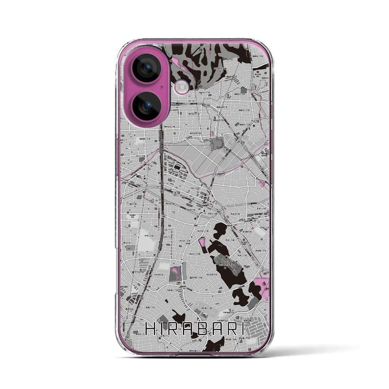 【平針(愛知県)】地図柄iPhoneケース(クリアタイプ)