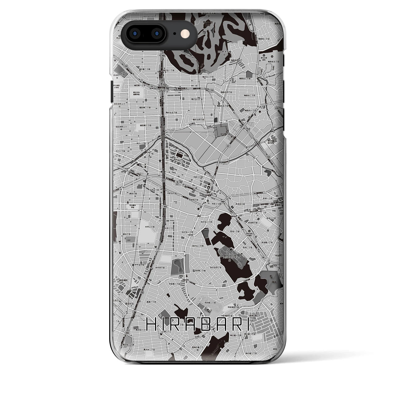 【平針(愛知県)】地図柄iPhoneケース(クリアタイプ)