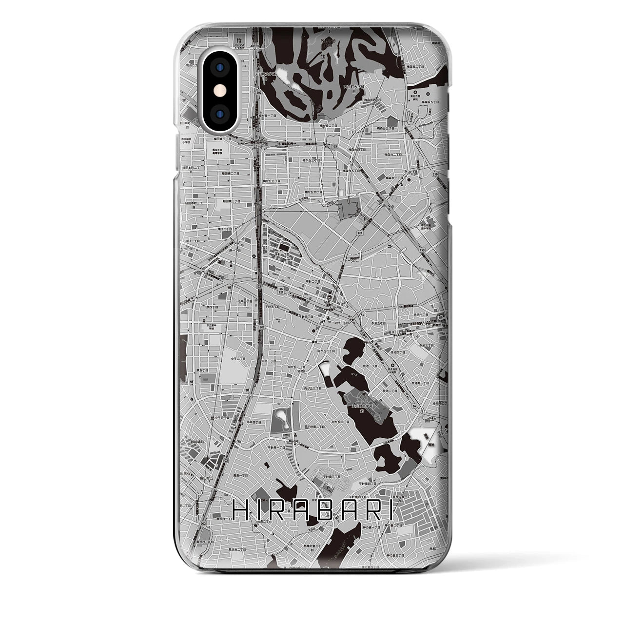 【平針(愛知県)】地図柄iPhoneケース(クリアタイプ)