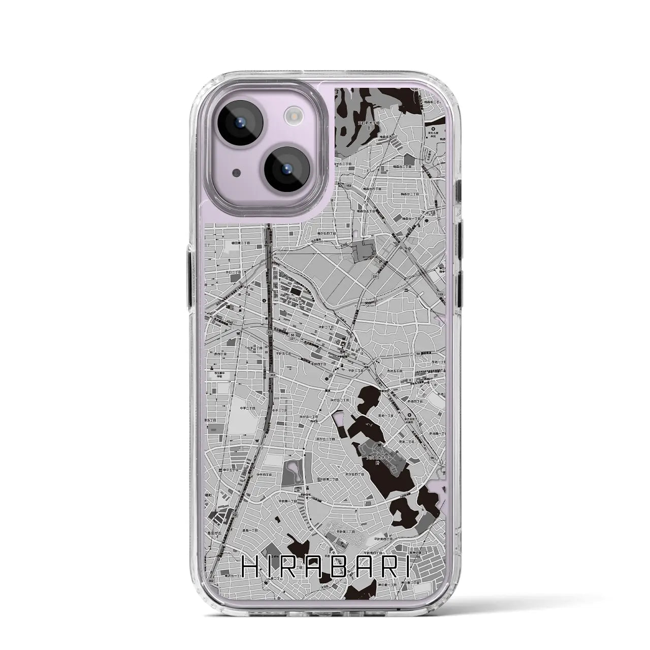 【平針(愛知県)】地図柄iPhoneケース(MagSafeタイプ)