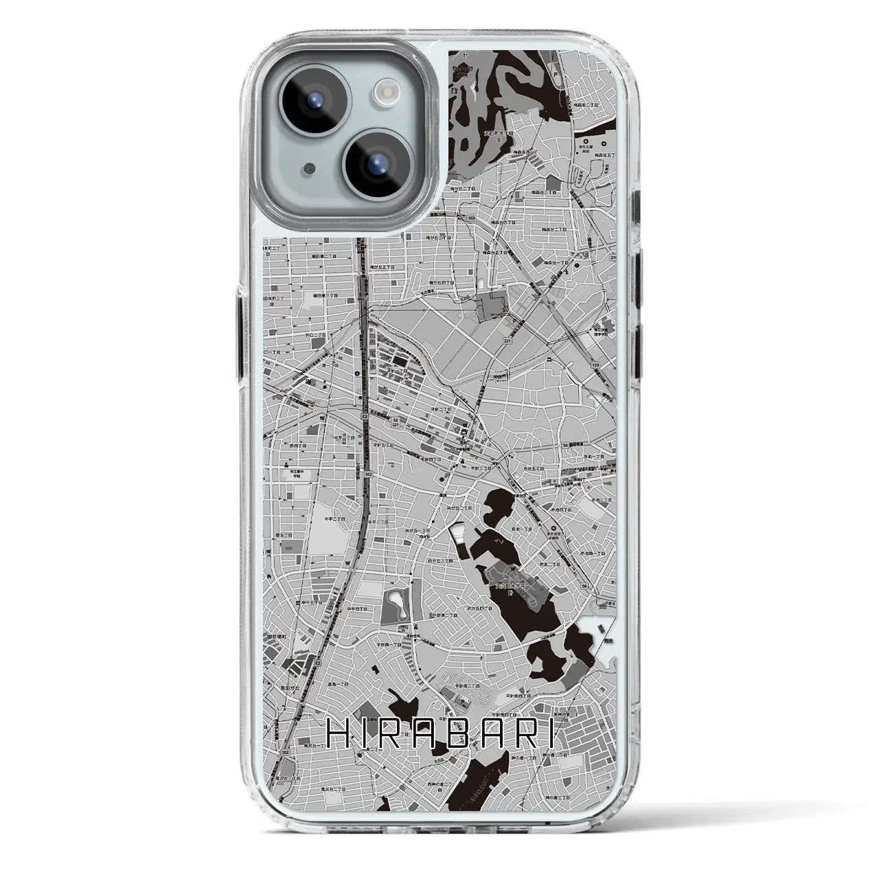 【平針(愛知県)】地図柄iPhoneケース(MagSafeタイプ)