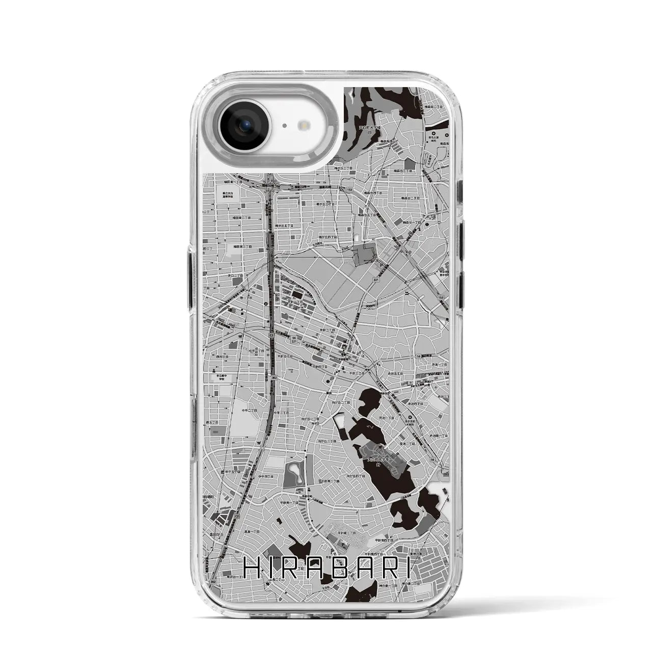【平針(愛知県)】地図柄iPhoneケース(MagSafeタイプ)
